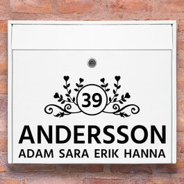 Brevlåda stickers - 1 dekoration klistermärke för brevlåda
