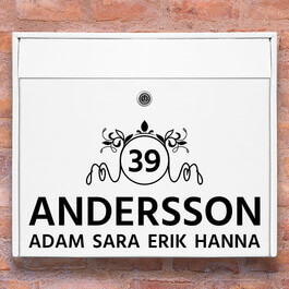 Brevlåda stickers - 2 dekoration klistermärke för brevlåda