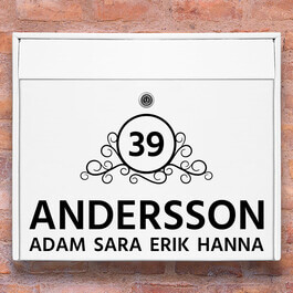 Brevlåda stickers - 3 dekoration klistermärke för brevlåda