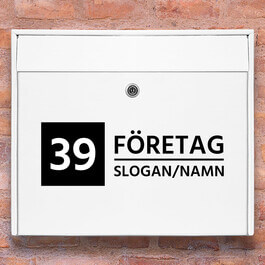 Brevlåda stickers - 1 företagsnamn klistermärke för brevlåda